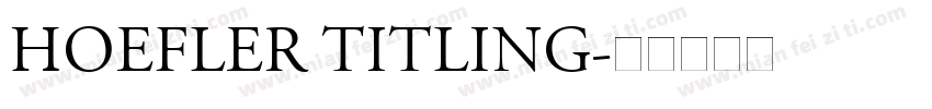 Hoefler Titling字体转换